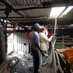 Elaine Jones touring the pig and poultry projects at Dandora. Photo credit: Evalyne Wanyama.