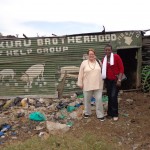 Evalyne Wanyama and Elaine Jones at Dandora dumpsite. Credit: Evalyne Wanyama.