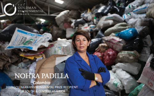 Nohra wins the Goldman Environmental Prize.