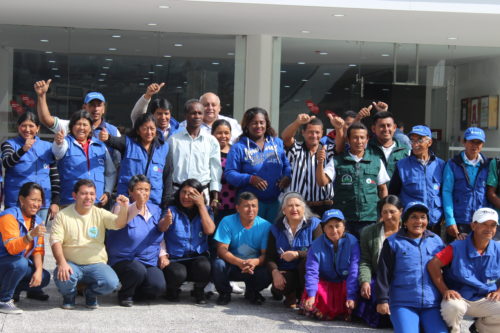 Recicladores de todo Ecuador participan en la asamblea de Renarec
