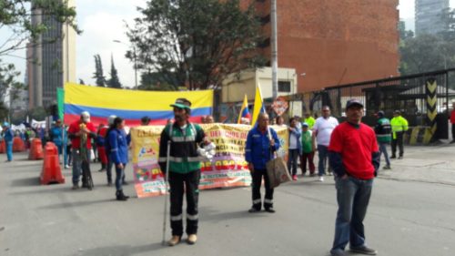 Demonstration March 1st in Bogota 2017.