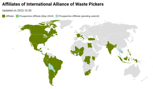 IAWP affiliates map. October 2023