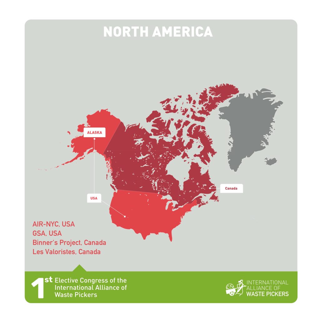 Filiais da AIC em 2023 na região da América do Norte.